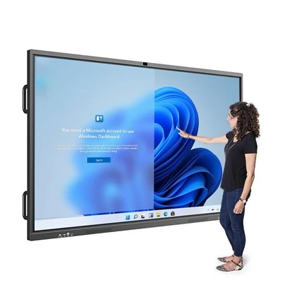 Quadro interativo de 98 polegadas para educação